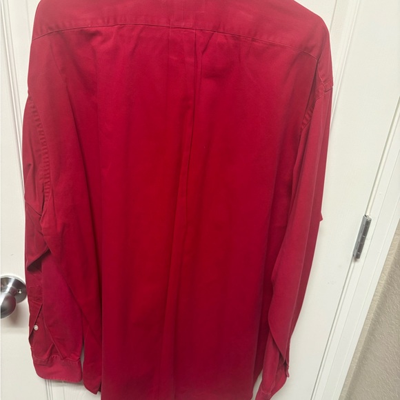 Ralph Lauren Classic Red Button-Down Dress Shirt - Picture 2 of 3